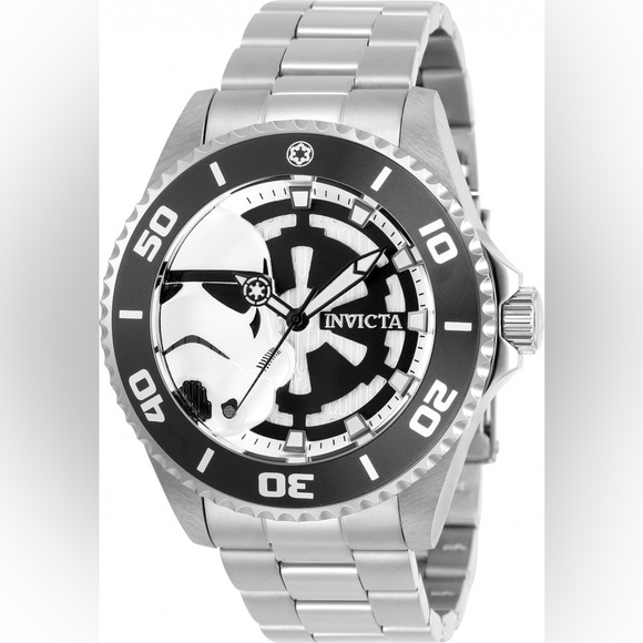 Invicta Other - Men's Star Wars Stainless Steel Silver and Black Dial Watch